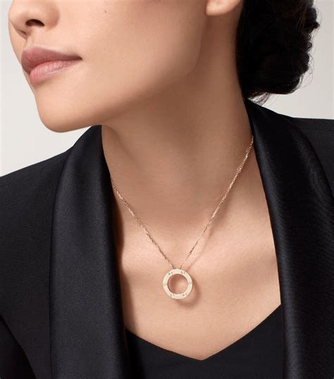 cartier love necklace yellow gold